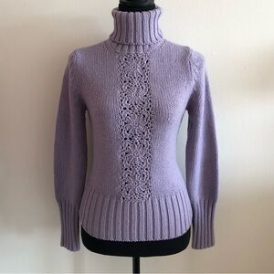 Purple Turtleneck Sweater